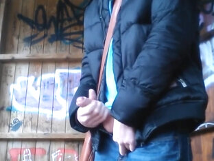 German Stud Public Park Jerk And Cum